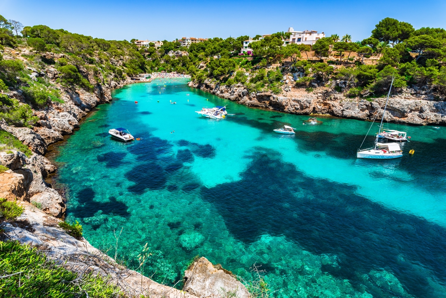 Beautiful,View,Of,The,Cove,Cala,Pi,,Idyllic,Beach,Seaside